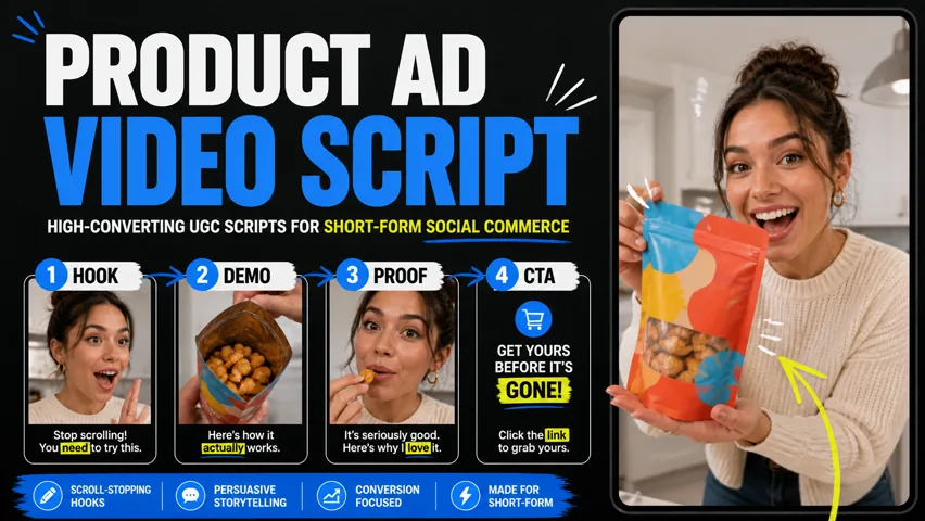 Product Ad Video Script cover