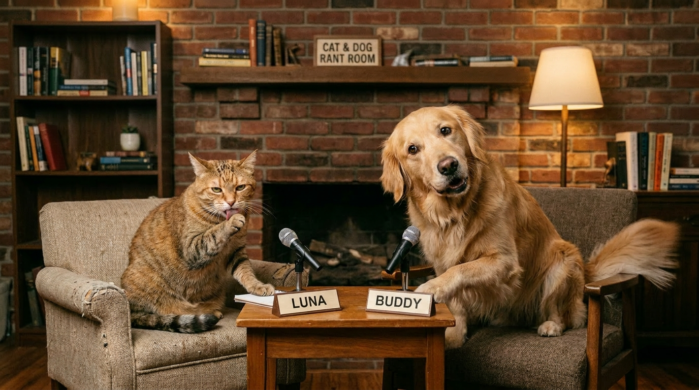 Cat & Dog Podcast Skit